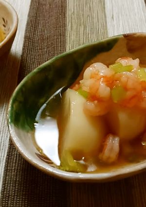 簡単ほっこり♪カブと海老のあんかけ-レシピのメイン写真