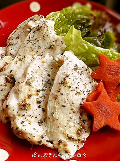 油要らず☆鶏 胸肉のマスタード風味-レシピのメイン写真