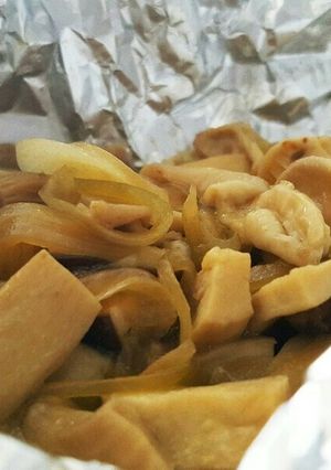 玉ねぎときのこのホイル焼き-レシピのメイン写真