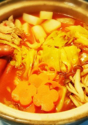素なし！トマト缶でトマト鍋-レシピのメイン写真