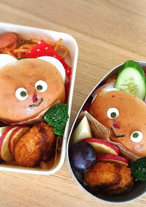 クマとウサギのキャラ弁-レシピのメイン写真