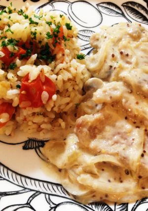 豚肉のマスタードクリーム煮-レシピのメイン写真