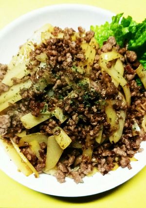 挽き肉とジャガイモのオイスターソース炒め-レシピのメイン写真