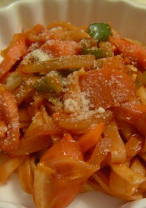 ★懐かしい～給食の味？うどんナポリタン★-レシピのメイン写真