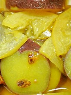 作りおきに さっぱり薩摩芋の蜂蜜レモン煮-レシピのメイン写真