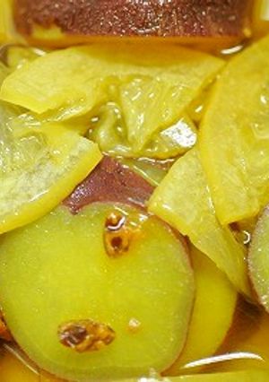 作りおきに さっぱり薩摩芋の蜂蜜レモン煮-レシピのメイン写真