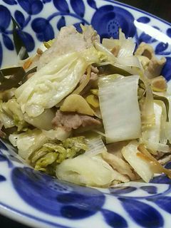 味付けいらず★白菜古漬けと豚肉炒め-レシピのメイン写真