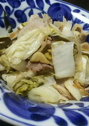 味付けいらず★白菜古漬けと豚肉炒め-レシピのメイン写真