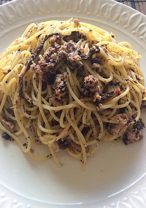 ダブル梅パスタ-レシピのメイン写真