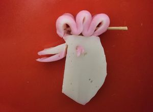 小田原っ子かまぼこで#とりの 飾り切り-レシピのメイン写真