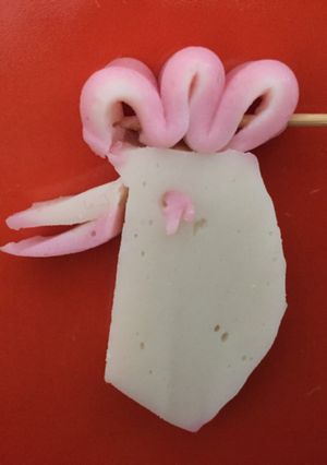 小田原っ子かまぼこで#とりの 飾り切り-レシピのメイン写真