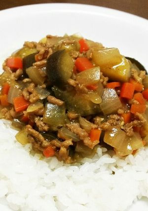 煮込むだけ☆なすのキーマカレー-レシピのメイン写真