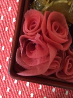 正月料理7赤大根の酢漬け-レシピのメイン写真