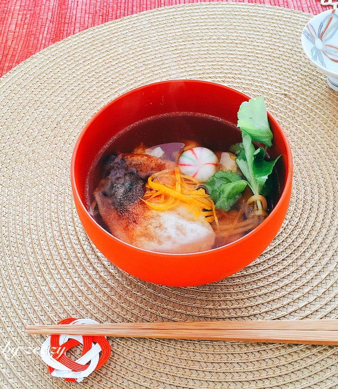 覚書！お正月。鶏すまし仕立てのお雑煮 by zezzy 【クックパッド
