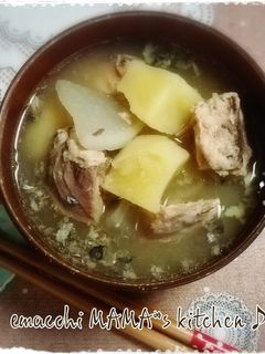 いつもの味噌汁に鯖缶♪-レシピのメイン写真