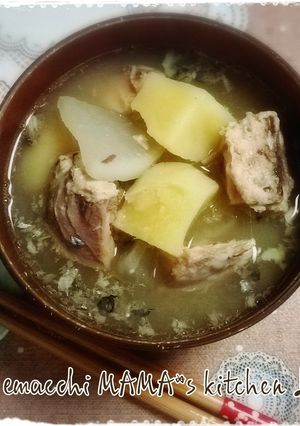 いつもの味噌汁に鯖缶♪-レシピのメイン写真