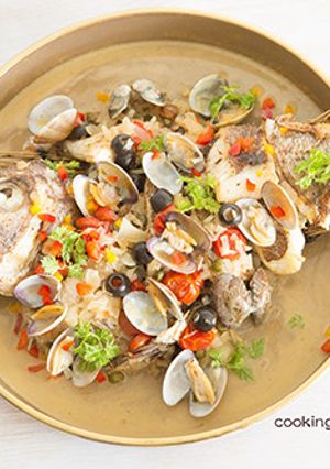 簡単超豪華お節 ☆新春鯛のアクアパッツァ-レシピのメイン写真