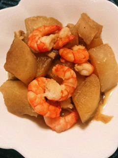 大根とエビの煮物-レシピのメイン写真