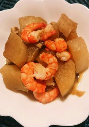 大根とエビの煮物-レシピのメイン写真