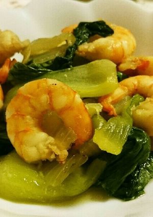 エビと青梗菜の煮びたし-レシピのメイン写真