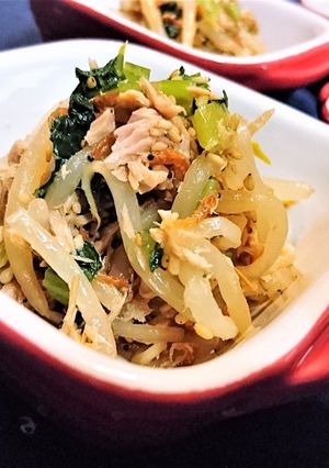 簡単【もやしと干しエビのツナ醤油和え】♪-レシピのメイン写真