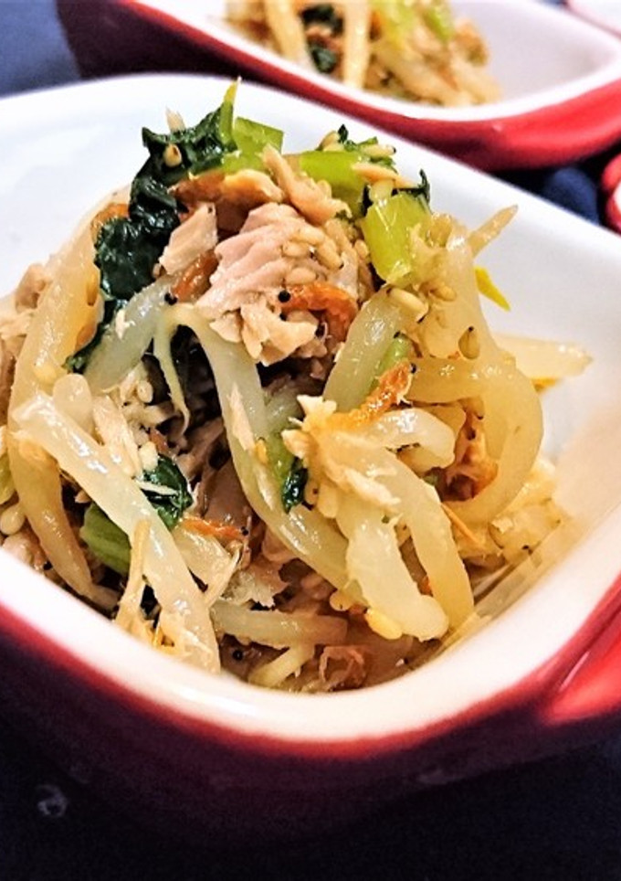 簡単【もやしと干しエビのツナ醤油和え】♪-レシピのメイン写真