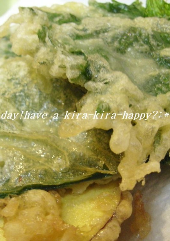重ねて美味しい♪シソのてんぷら-レシピのメイン写真