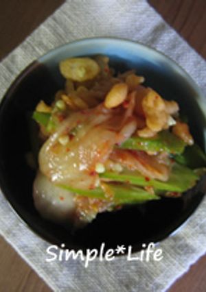 今日のご飯にあと1品☆オクラのキムチ和え-レシピのメイン写真