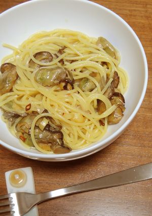 牡蠣缶 スモーク オイル漬けのパスタ-レシピのメイン写真