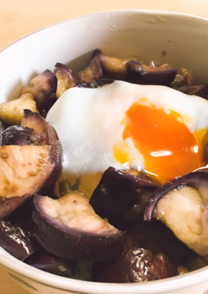 ナスのとろたま丼-レシピのメイン写真