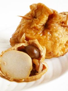里芋としめじの巾着煮-レシピのメイン写真