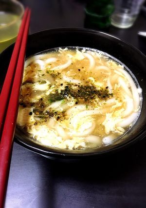 3分で出来る！風邪引いたときの卵うどん-レシピのメイン写真