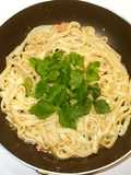 明太子きしめん♪タラコうどん♪簡単ランチ