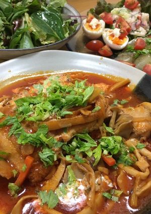 鶏肉のトマト煮☆母の味-レシピのメイン写真