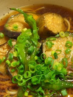 クセになる!ナスの揚げ浸しが乗った素麺!-レシピのメイン写真