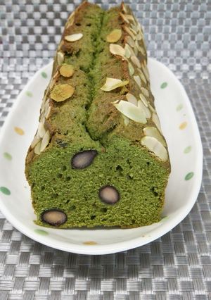 黒豆リメイク☆抹茶のパウンドケーキ-レシピのメイン写真