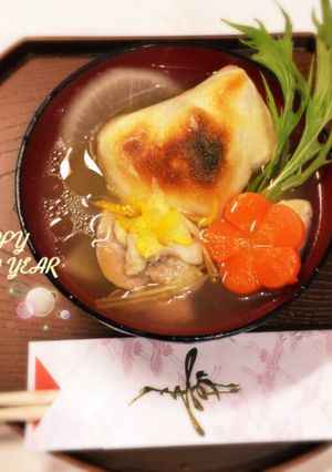調味料は塩のみ♪豊かな味わい鶏だし雑煮-レシピのメイン写真