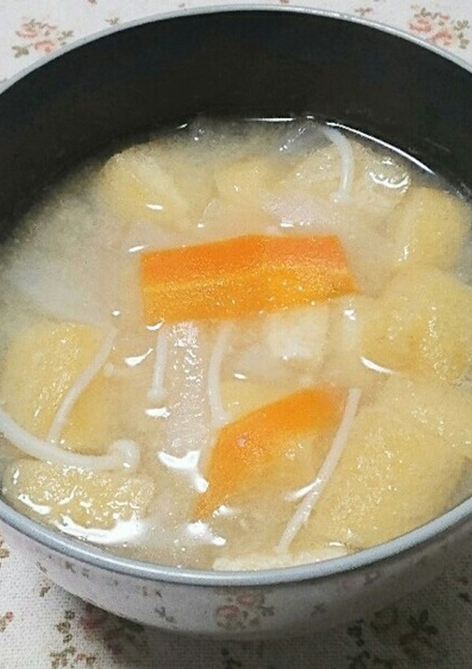 温まる～(*^^*)根菜たっぷり味噌汁♪-レシピのメイン写真