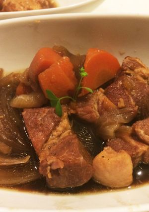 豚肉の黒ビール煮込み-レシピのメイン写真