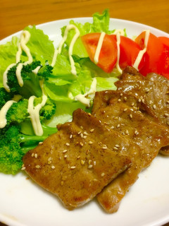 簡単おいし~♪手作りタレで豚焼肉-レシピのメイン写真