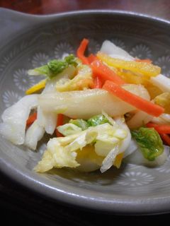 白菜の柚子風味甘酢漬け-レシピのメイン写真