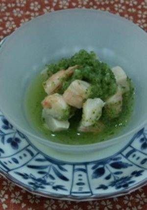 海老とホタテ貝の緑酢和え-レシピのメイン写真