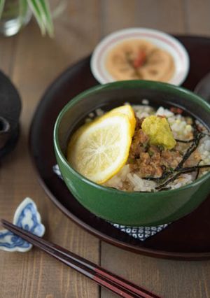 柚子胡椒乗せ　鯛茶漬け-レシピのメイン写真
