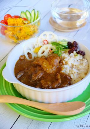 和風☆とろとろ牛筋カレー！【圧力鍋】-レシピのメイン写真