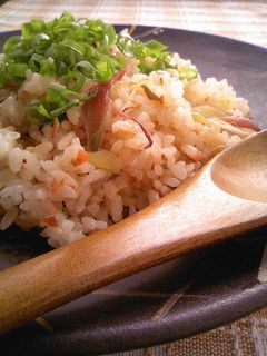 梅と茗荷の和風炒飯-レシピのメイン写真