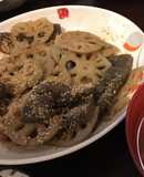 粉末そばつゆ◎蓮根とこんにゃくの炒め煮