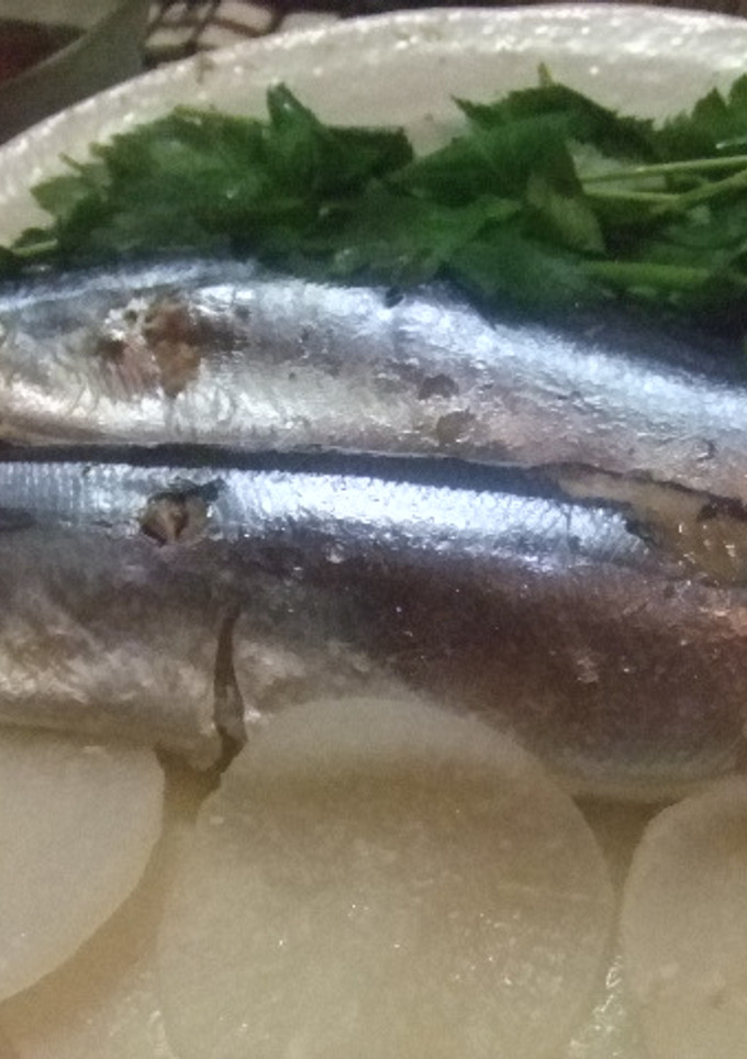 簡単レンチン★生秋刀魚（さんま）の酒蒸し-レシピのメイン写真