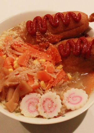 天ぷらそば風味!?アメドクラーメン-レシピのメイン写真