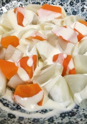 超簡単！！カブとニンジンの温野菜サラダ-レシピのメイン写真