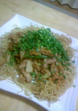 豚バラとキムチのカタ焼きそば-レシピのメイン写真
